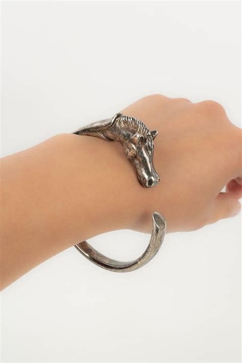 Hermès Silver Bracelet Galop Bracelet For Sale at 1stDibs